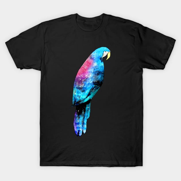 Space Parrot T-Shirt by vivivargas